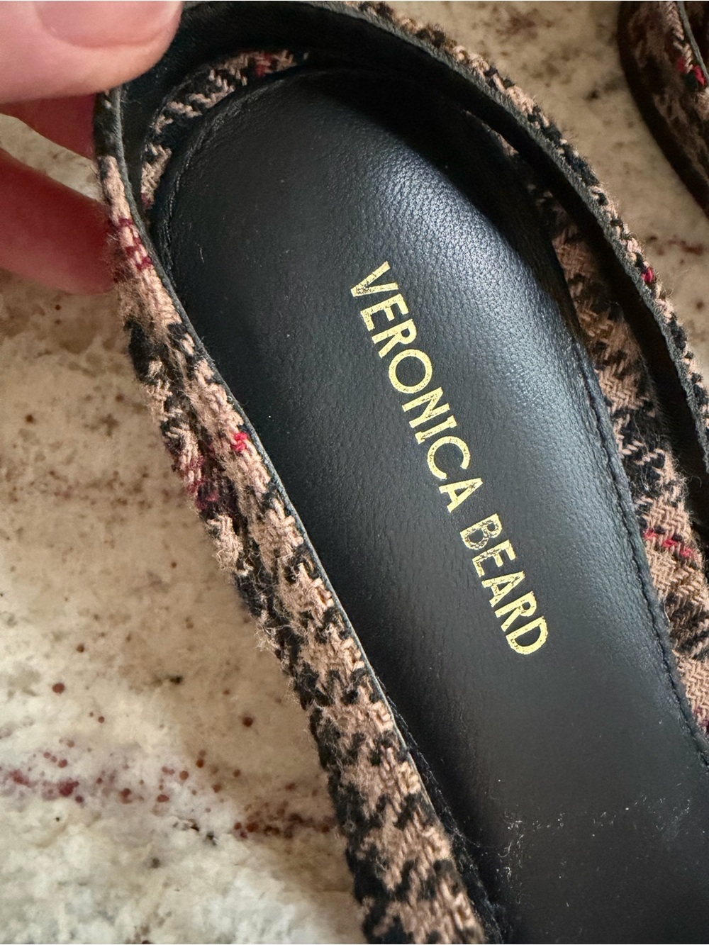 Veronica Beard $375 Women's Cecile Houndstooth Slingback Block Heel 8M EUC - Picture 4 of 10